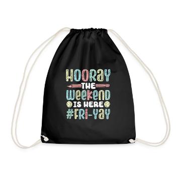Joyeux vendredi Fri Yay École des enseignants Mème - Sac de sport léger - noir - Devant