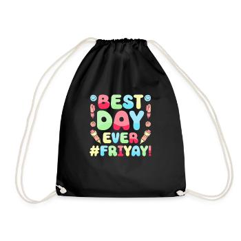 Joyeux vendredi Fri Yay École des enseignants Mème - Sac de sport léger - noir - Devant