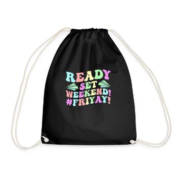 Joyeux vendredi Fri Yay École des enseignants Mème - Sac de sport léger - noir - Devant