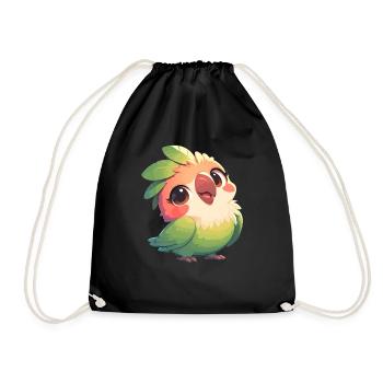 Parrot Parrot Parrot - Drawstring Bag - black - Front
