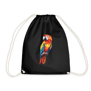 Parrot Parrot Parrot - Drawstring Bag - black - Front