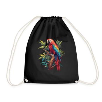 Parrot Parrot Parrot - Drawstring Bag - black - Front