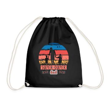 Super papa - Sac de sport léger - noir - Devant