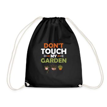 Ne touchez pas à mon jardin Jardinage botanique - Sac de sport léger - noir - Devant