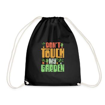 Ne touchez pas à mon jardin Jardinage Botanique - Sac de sport léger - noir - Devant