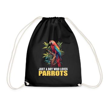 Parrot Parrot Parrot - Drawstring Bag - black - Front