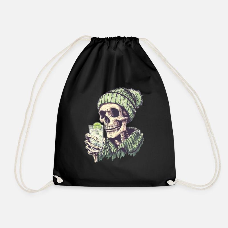 Skeleton - Turnbeutel - Schwarz