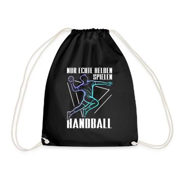 Handball Liebhaber Handball Sport Spieler - Turnbeutel - Schwarz - Vorne