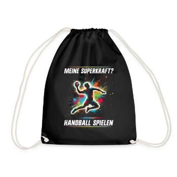 Handball Liebhaber Handball Sport Spieler - Turnbeutel - Schwarz - Vorne