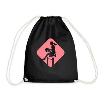 Cheval de loisir - Cheval de loisir - Équitation - Cadeau - Sac de sport léger - noir - Devant