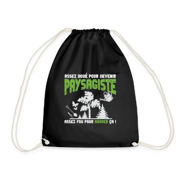 Paysagiste passionné - Sac de sport léger - noir - Devant