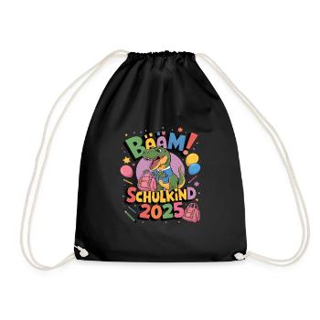 Écolier 2025 Inscription à l’école Retour à l’école - Sac de sport léger - noir - Devant