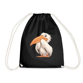 Pelicans Pelican - Drawstring Bag - black - Front