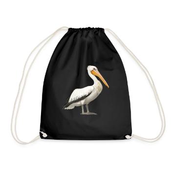 Pelicans Pelican - Drawstring Bag - black - Front