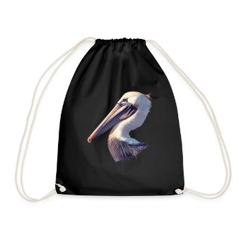 Pelicans Pelican - Drawstring Bag - black - Front