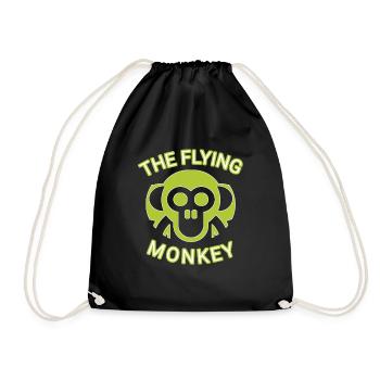 The Flying Monkey Green - Drawstring Bag - black - Front