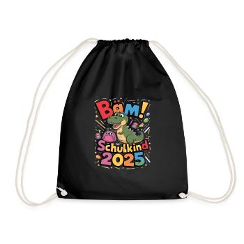 Écolier 2025 Inscription à l’école Retour à l’école - Sac de sport léger - noir - Devant