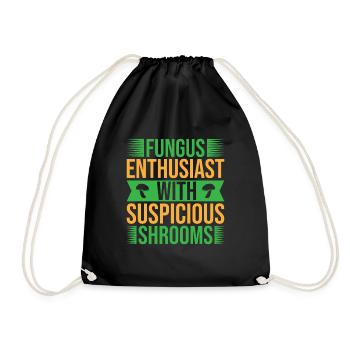 Cueillette de champignons Chasseur de champignons Passionné de morilles - Sac de sport léger - noir - Devant