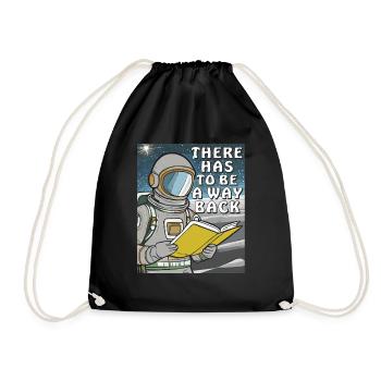ASTRONAUT BUCH THERE HAS TO BE A WAY BACK - Turnbeutel - Schwarz - Vorne