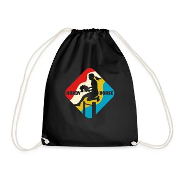 Cheval de loisir - Cheval de loisir - Équitation - Cadeau - Sac de sport léger - noir - Devant