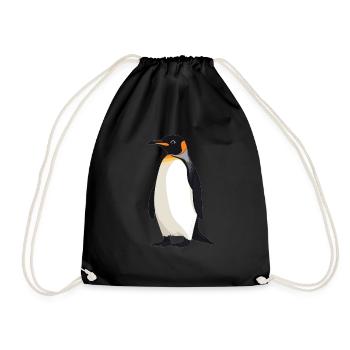 Pinguine Pinguin - Turnbeutel - Schwarz - Vorne