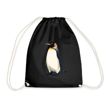 Pinguine Pinguin - Turnbeutel - Schwarz - Vorne