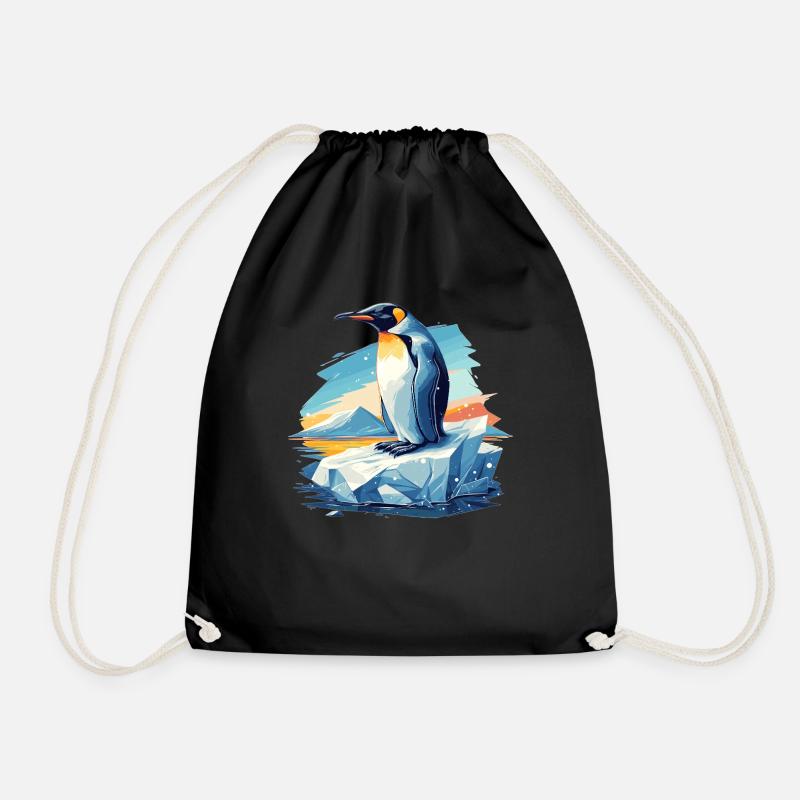 Pinguine Pinguin - Turnbeutel - Schwarz