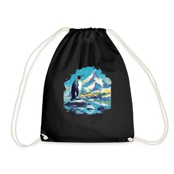 Penguins Penguin - Drawstring Bag - black - Front