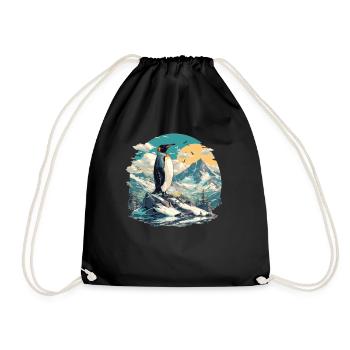 Penguins Penguin - Drawstring Bag - black - Front
