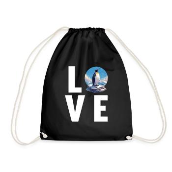 Penguins Penguin - Drawstring Bag - black - Front
