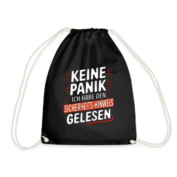SECURITY - Drawstring Bag - black - Front