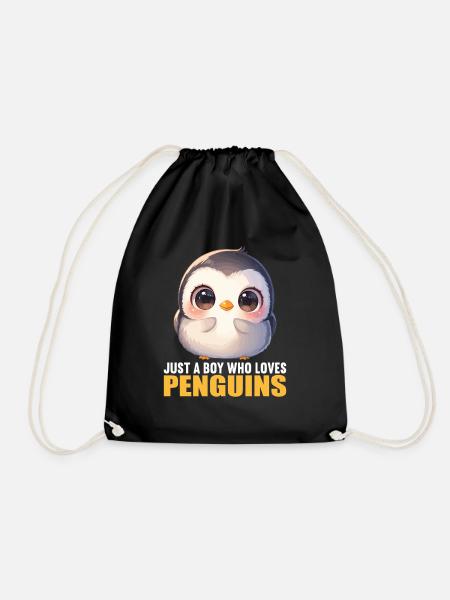 Pinguine Pinguin - Turnbeutel - Schwarz