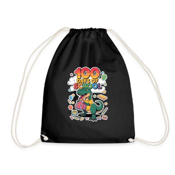 100th Day Of School 100 Day Of School Kids - Drawstring Bag - black - Front