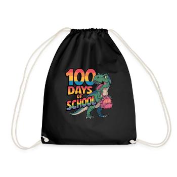 100e jour d’école 100 jour d’école des enfants - Sac de sport léger - noir - Devant