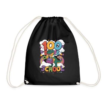 100th Day Of School 100 Day Of School Kids - Drawstring Bag - black - Front