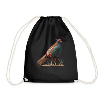 Pheasants Pheasant - Drawstring Bag - black - Front