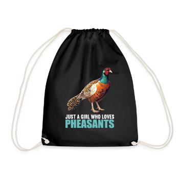 Pheasants Pheasant - Drawstring Bag - black - Front
