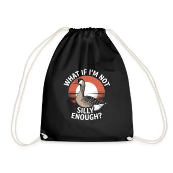 What if I'm not funny enough - Drawstring Bag - black - Front