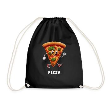 PIZZA - Sac de sport léger - noir - Devant