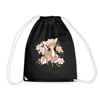 Fleurs Fauve - Sac de sport léger - noir - Devant