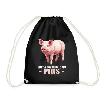 Cochon Cochon - Sac de sport léger - noir - Devant