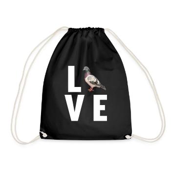 Pigeons Pigeon - Sac de sport léger - noir - Devant