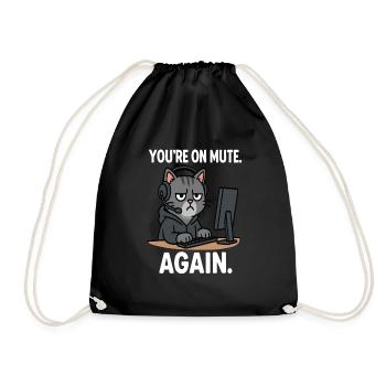 Chat de bureau à domicile - Sac de sport léger - noir - Devant