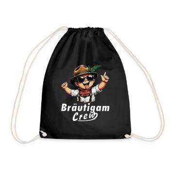 GROOM CREW - Drawstring Bag - black - Front