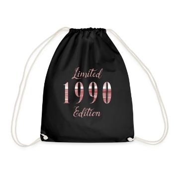 Édition limitée Cadeau d’anniversaire vintage des années 1990 - Sac de sport léger - noir - Devant
