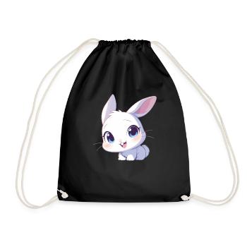 Bunny Bunny - Drawstring Bag - black - Front