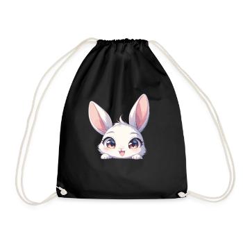 Bunny Bunny - Drawstring Bag - black - Front