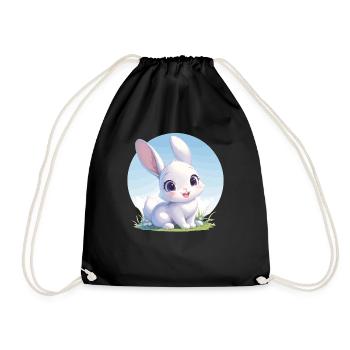 Bunny Bunny - Drawstring Bag - black - Front