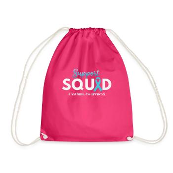 Escouade de soutien à la sensibilisation à l’asthme - Sac de sport léger - fuchsia - Devant