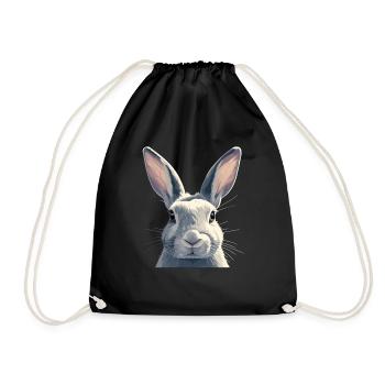 Bunny Bunny - Drawstring Bag - black - Front